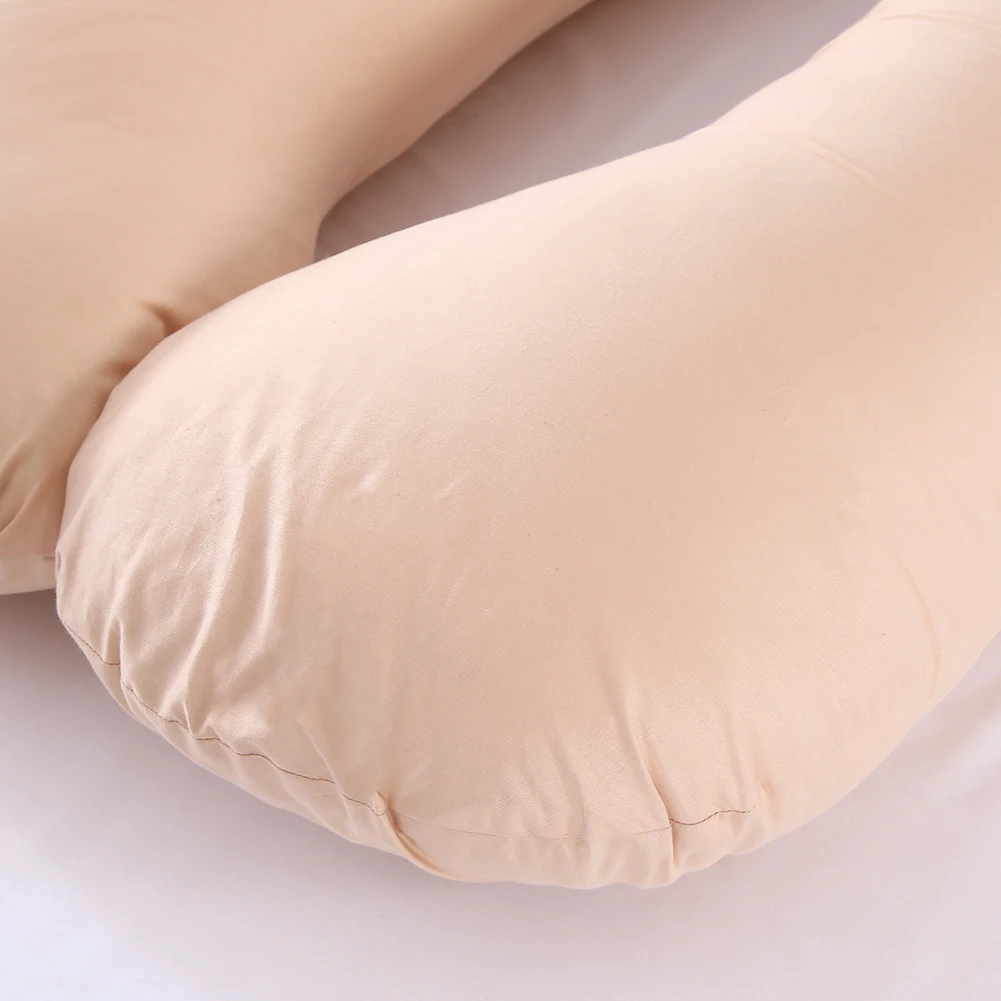 Taie d'Oreiller en Forme de U pour Femme Enceinte, Coussin Multifonction avec Protection Latérale