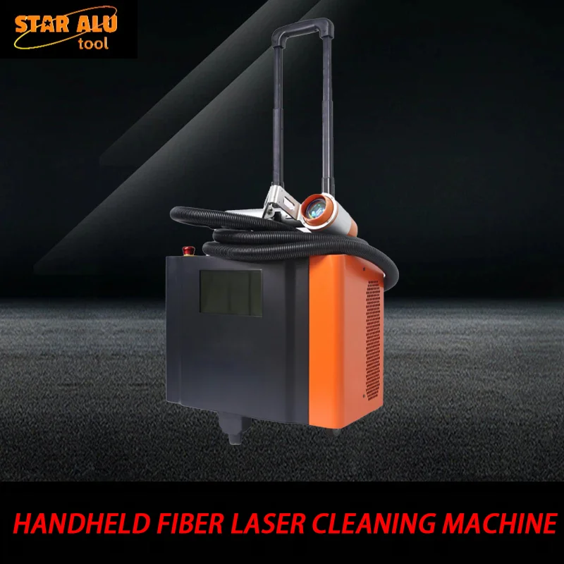 200 واط يده آلة التنظيف بليزر الألياف إزالة الصدأ الطلاء النفط أكسيد منظف الأسطح للأجزاء المعدنية القالب الاستخدام الصناعي #1