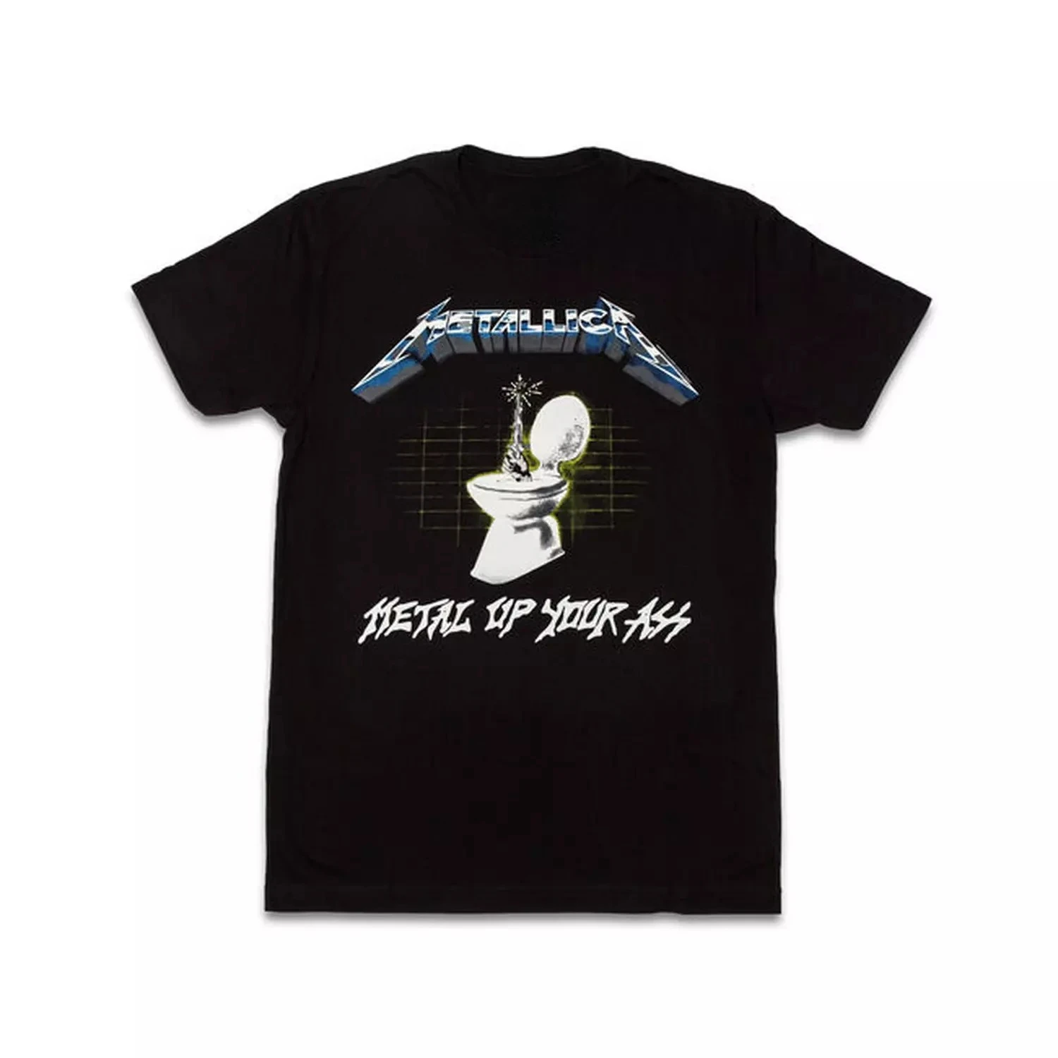 Retro Metallica 2026 Ride The Lightning T Shirt Front Back Electric Chair Print Metal Band Concert Top