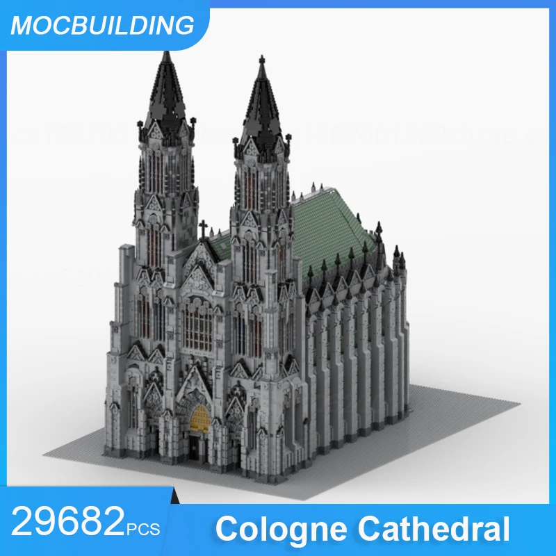 MOC Building Blocks Cologne Cathedral Castle Model DIY Assemble Bricks Educational Creative Collection Toys Xmas Gifts 29682PCS