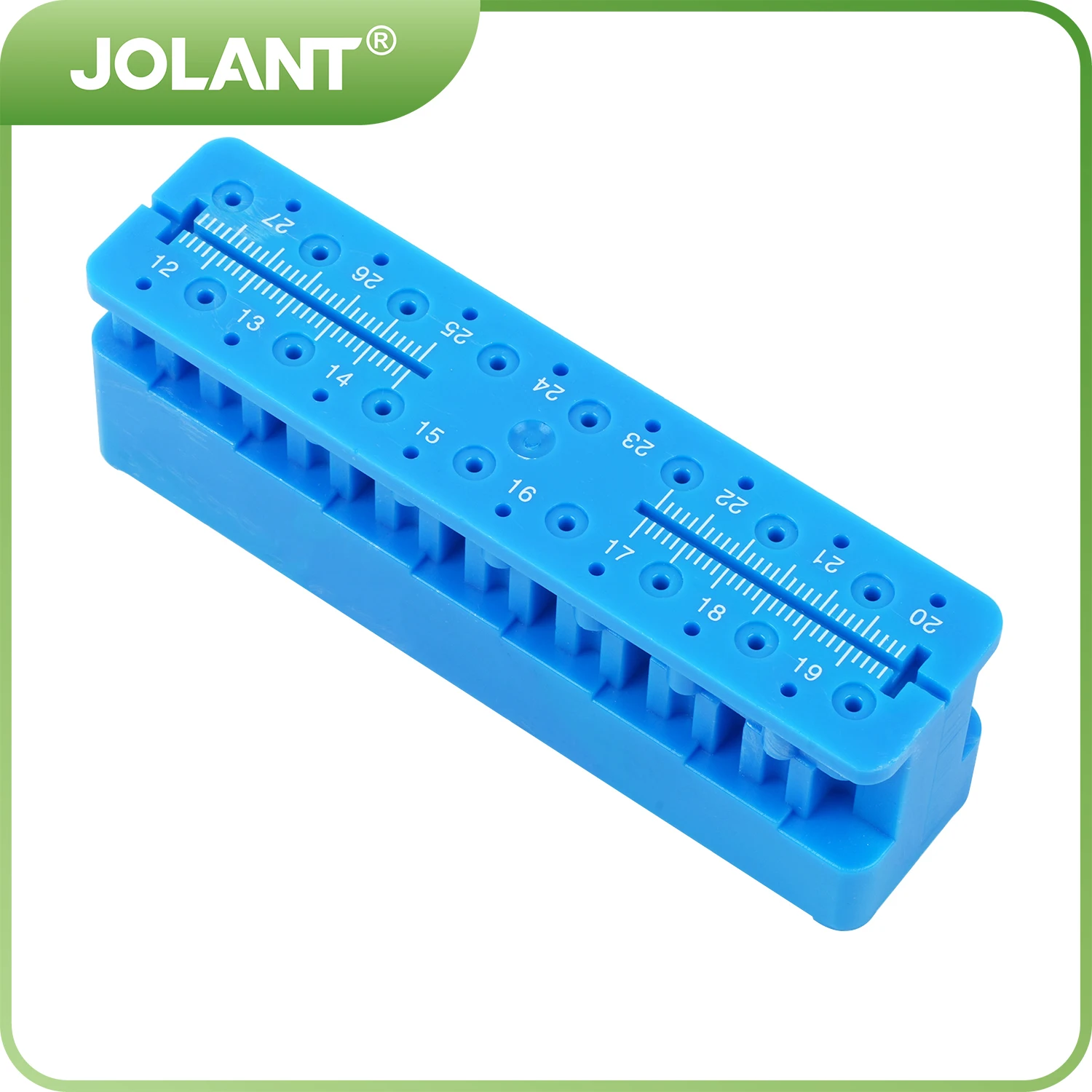 JOLANT Dental Endo Files Measuring Block with Ruler Endodontic Instrument Autoclavable Block Dentist Instrument Holder Tools
