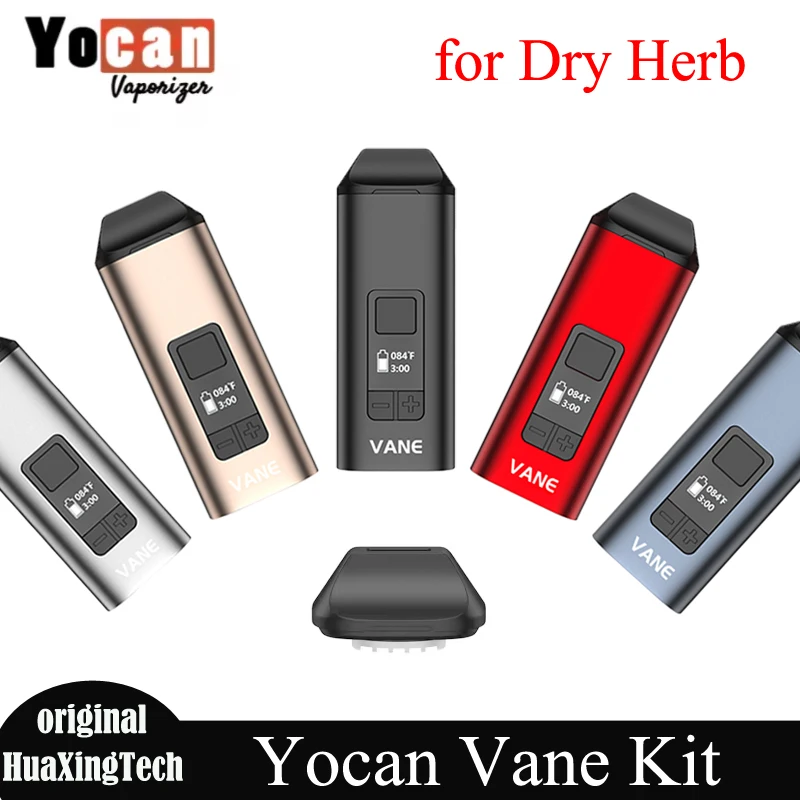 Оригинальный комплект Yocan Vane, испаритель для сухих трав, аккумулятор 1100 мАч, керамическая нагревательная камера, магнитный мундштук, аксессуар для электронных сигарет, ручка для вейпа