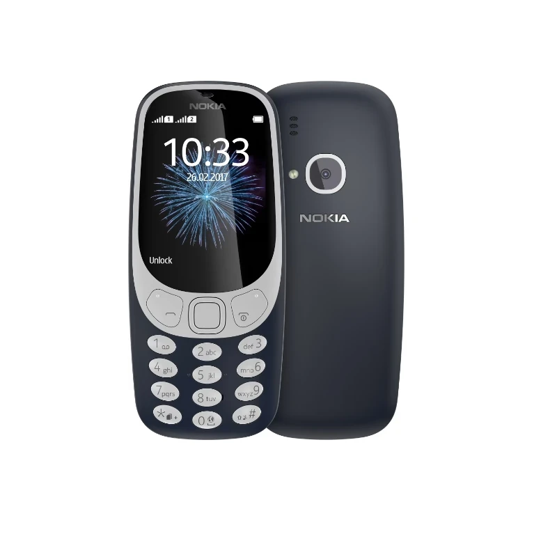 brand newN0kia 3310 dual-mode elderly mobile phone button student network function backup phone free lifetime warranty