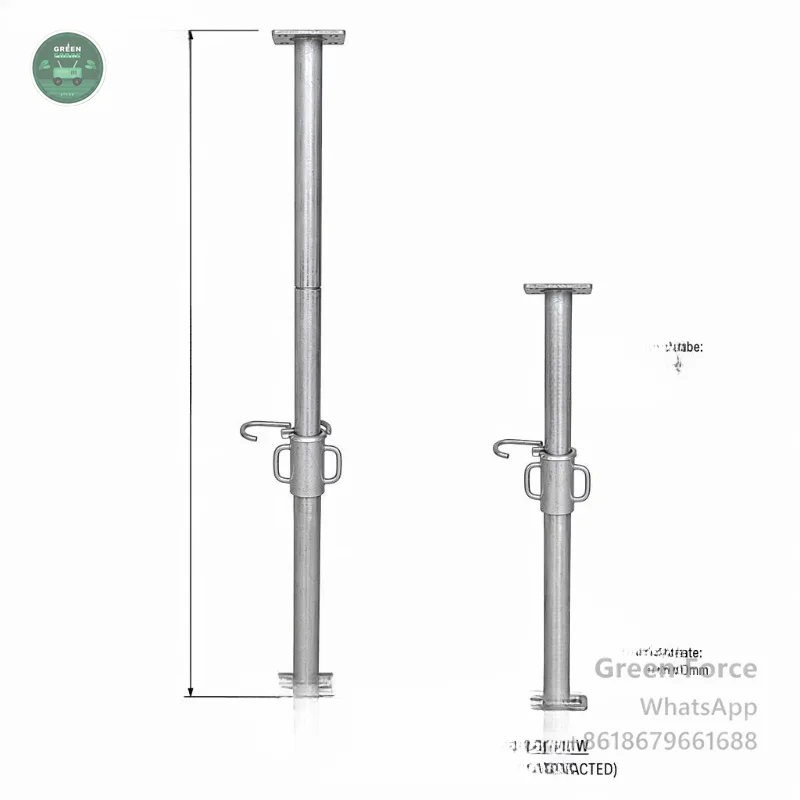 Q235 Powder-Coated Adjustable Building Support Frame Telescopic Scaffold Strut for Industrial Use