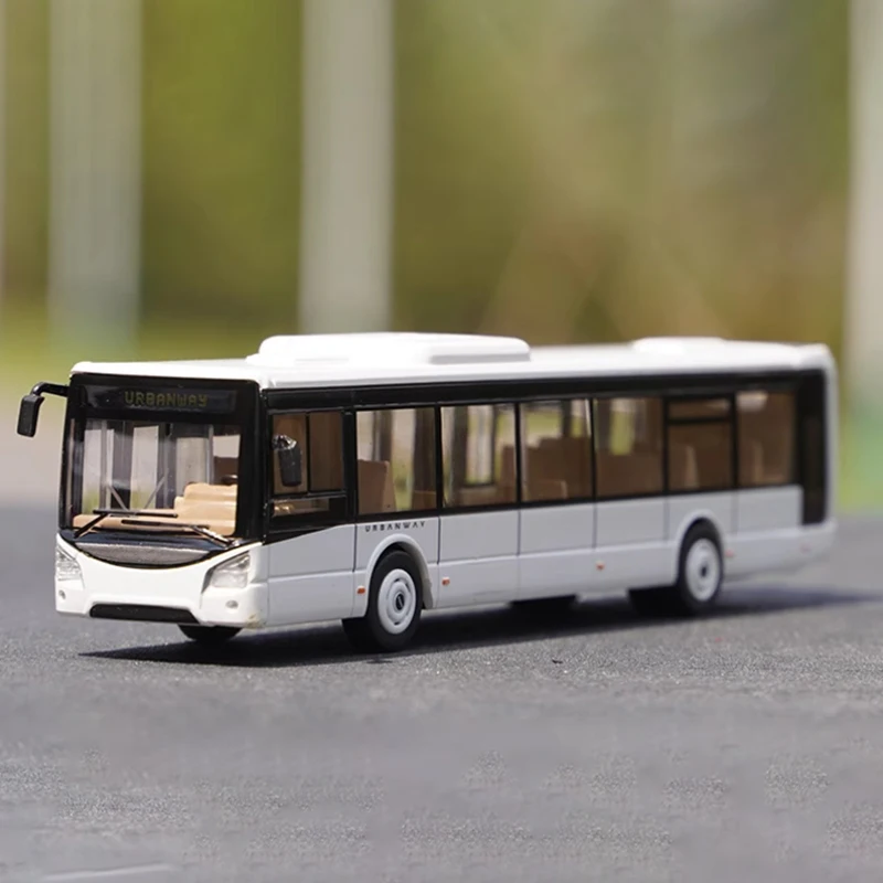 1:87 Scale CROSSWAY URBANWAY BUS Plastic Car Model Finished Product Simulation Toy Collection Gift Static Model Display