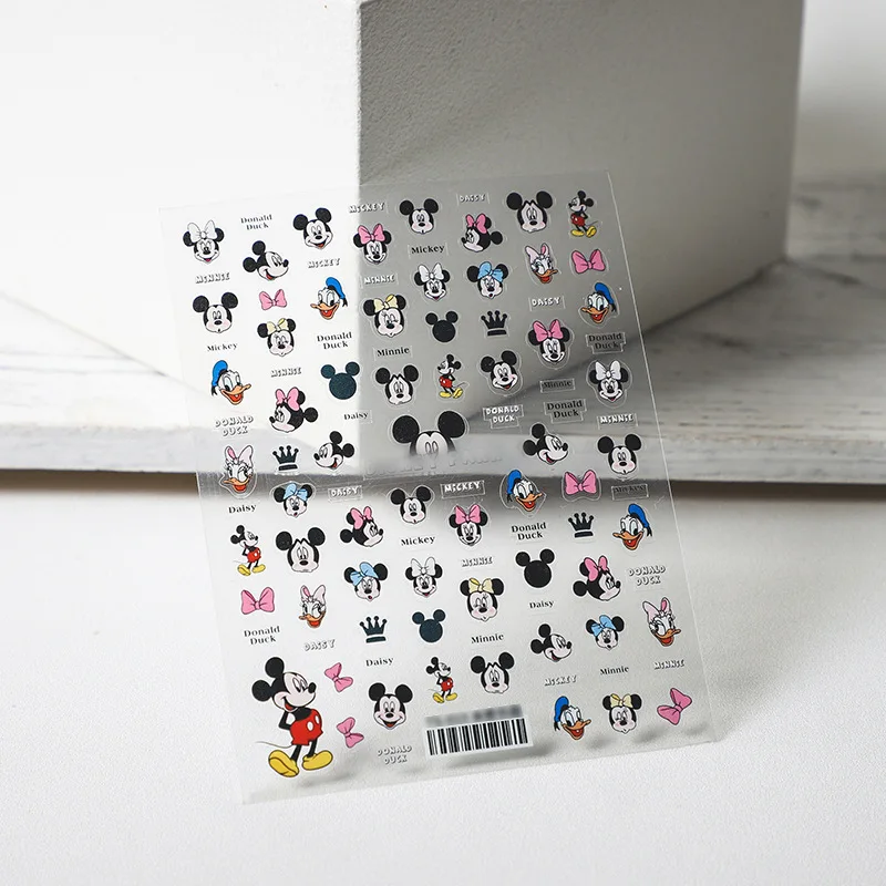 Advanced 5D Stereo Bronzing Nail Stickers Nail Accessories Nail Sliders Disney Mickey Mouse Winnie the Pooh Adhesive Stickers