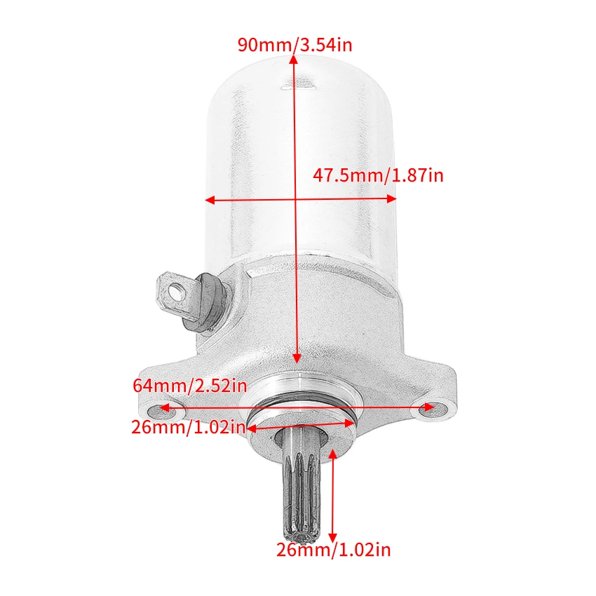 Starter Motor For MBK VP125 Cityliner YP125R Evolis YP125R Skycruiser ABS 2008-2012 OEM:1B9-H1800-01 1B9-H1800-00