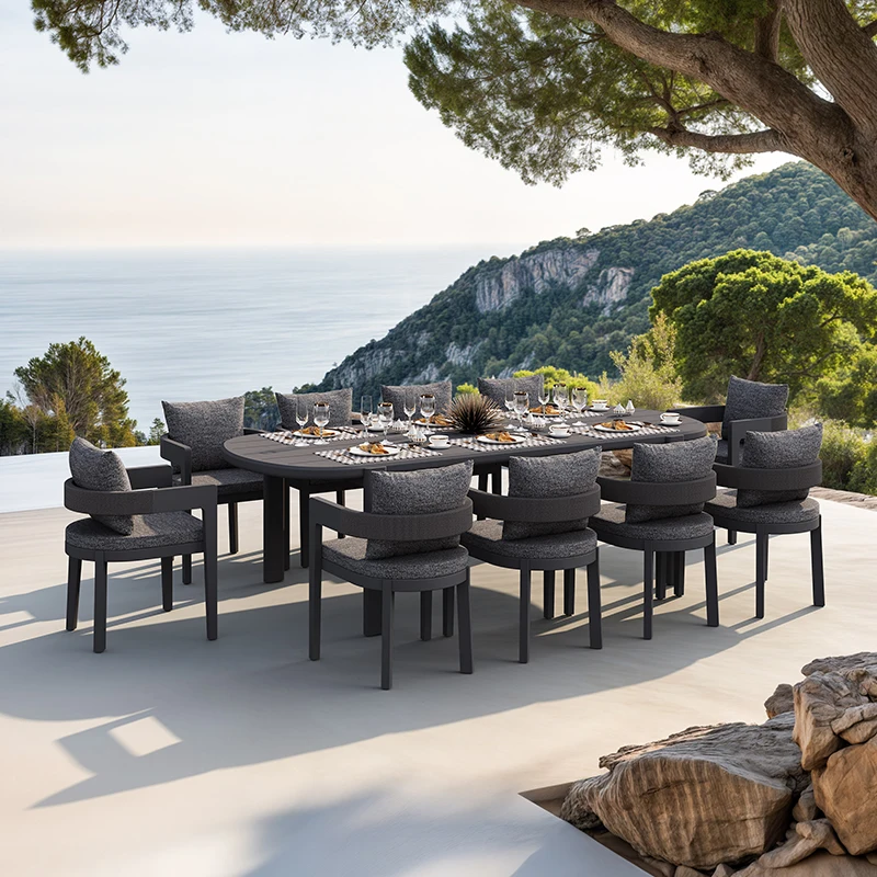 ^Lounge Outdoor Garden Furniture Sets Mobile Coffee Restaurant Outdoor Luxury Garden Furniture Sets Designer Mesa Home Furniture