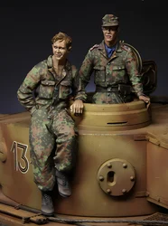 1/35 model kit resin kit  Panzer Crew, Kursk 1943 Collectible Unassembled Sculpture for Hobbyists
