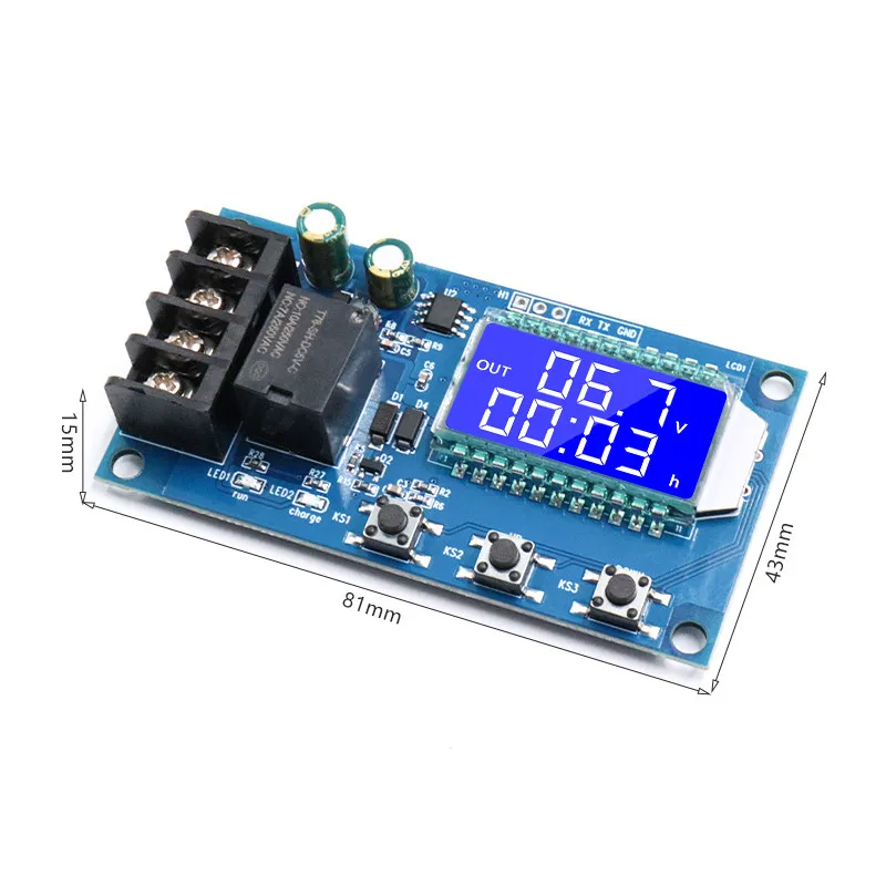 Battery Charge Control Module 6-60V Auto Power Off Overcharge Protection Universal for 12V 24V 36V 48V 60V MOQ 4 Pieces