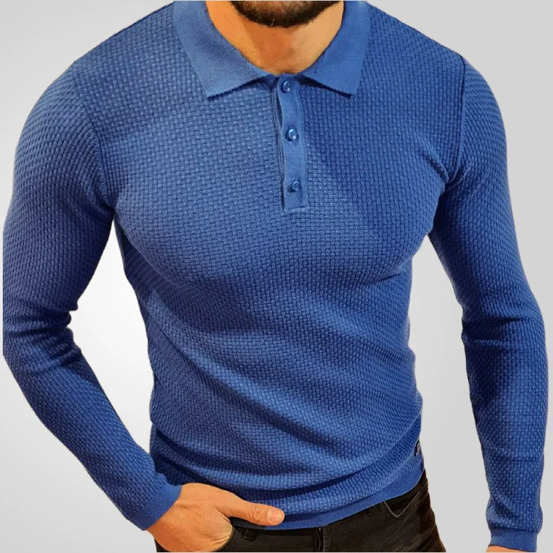 

Вискозные вязаные рубашки поло с длинными рукавами для мужчин, джентльменские повседневные весенние качественные мягкие удобные эластичные однотонные рубашки Camisas De Hombre