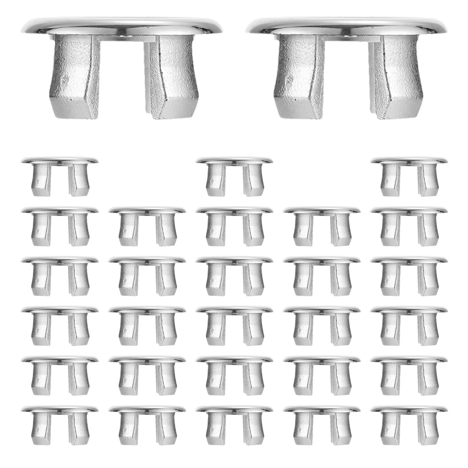 30 قطعة من غطاء فتحة الفائض، حلقة تجاوز الحوض المزخرفة، حواف ناعمة، لا توجد أدوات مطلوبة لاستخدام الحمام #1