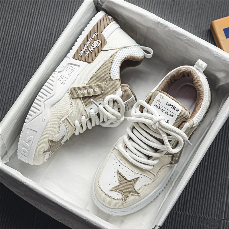 

Autumn Original Punk Shoes Man Non-Slip Platform Casual Sneakers Men Comfy Low Top Skateboarding Shoes For Men zapatillas hombre