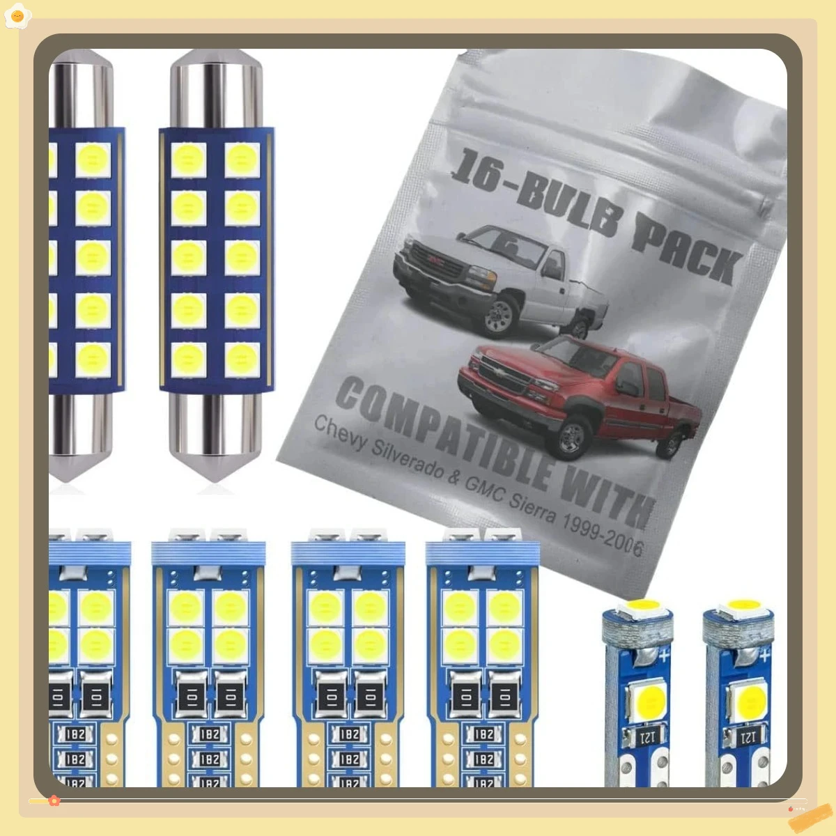 

Светодиодные внутренние лампочки, 14 шт., комплект для замены освещения номерного знака багажника купола с картой