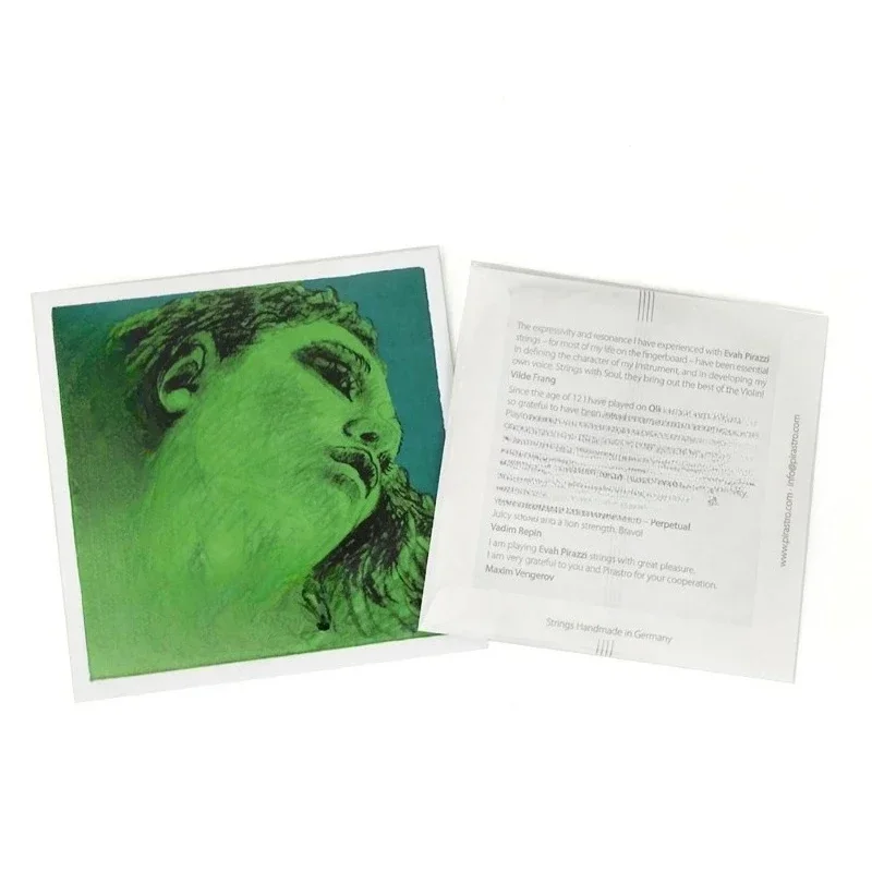 Violin, green beauty silver E string, set of strings