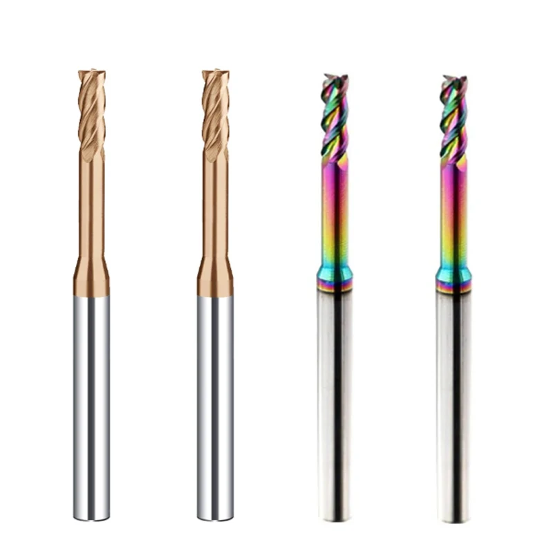 

Hrc60 2/3/4 Flute Tungsten Carbide End Mill Milling Cutter Cnc Routerbits Long Flute Endmills 1mm 1.5mm 2mm 2.5mm 3.0mm