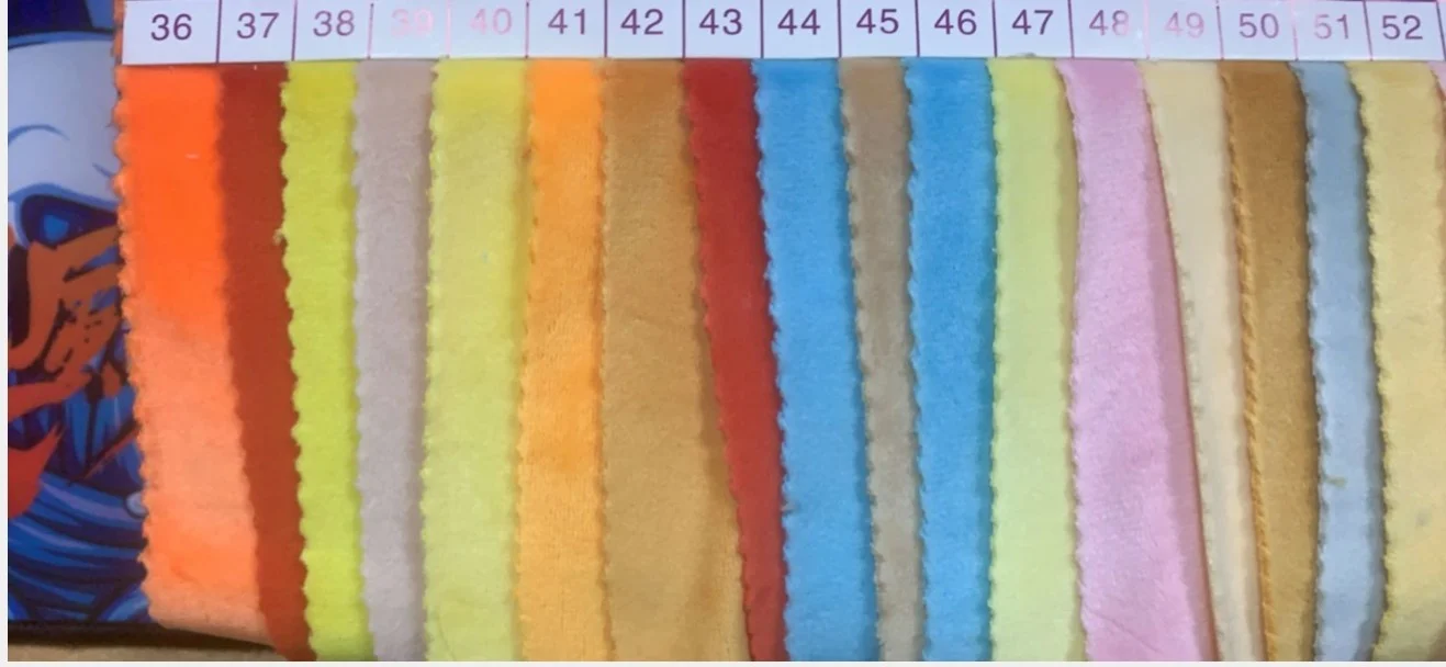 2022 New Mochi Minky 1mm Pile Super Stretch 5% Spandex Mochi Soft Short Plush Fabric Toys Cloth Sofa Pajamas Sewing Material