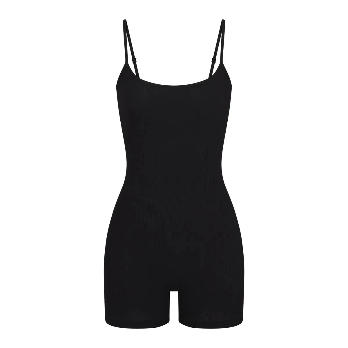 Kardaian Tuta slim fit con cinturino elastico Ors da donna a vita alta in cotone sottile Sle versatile Tee-lunghezza quarti monopezzo