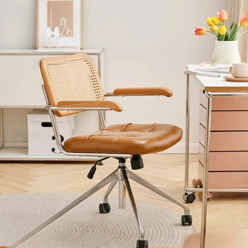 كرسي كمبيوتر مكتبي من العصور الوسطى، كرسي دوار مريح للرفع، مسند ظهر منزلي، كرسي دراسة لغرفة النوم #1