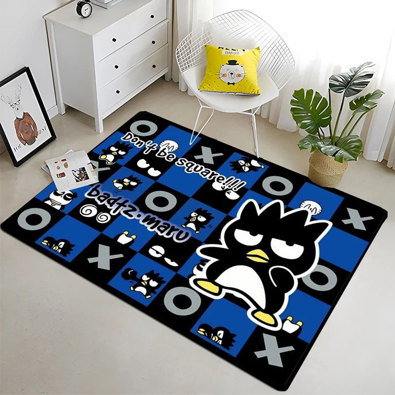 

Sanrio Bad Badtz-maru Carpet Bedroom Large Area Rugs 3D Carpets for Living Room Kids Bedroom Home Decor Child Non-slip Floor Mat