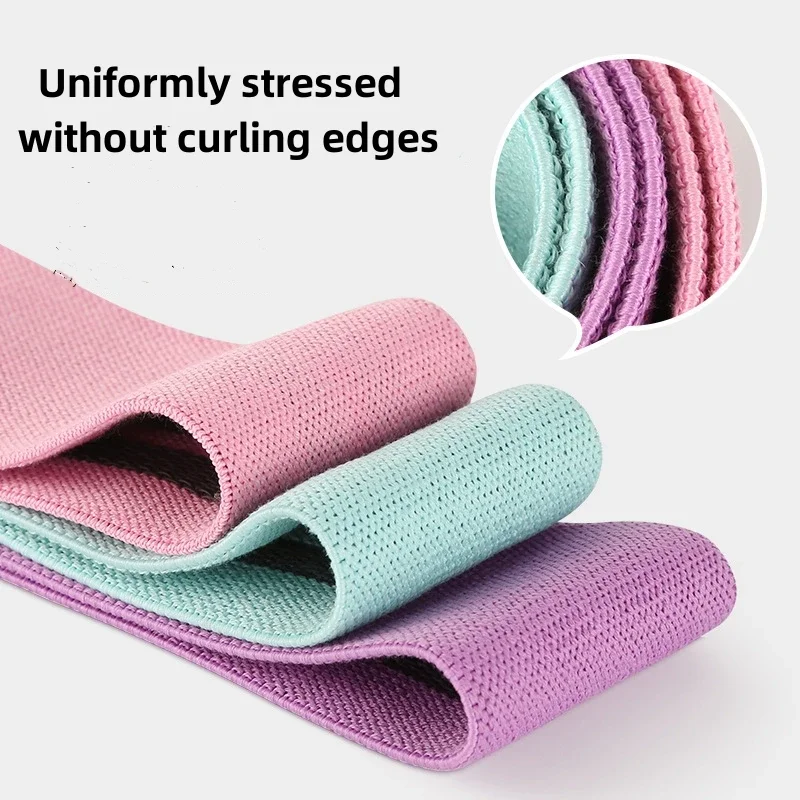 Fabric Resistance Hip Booty Bands Glute Thigh Elastic Workout Bands Squat Circle Stretch Fitness Strips Loops Yoga Gym Equipment