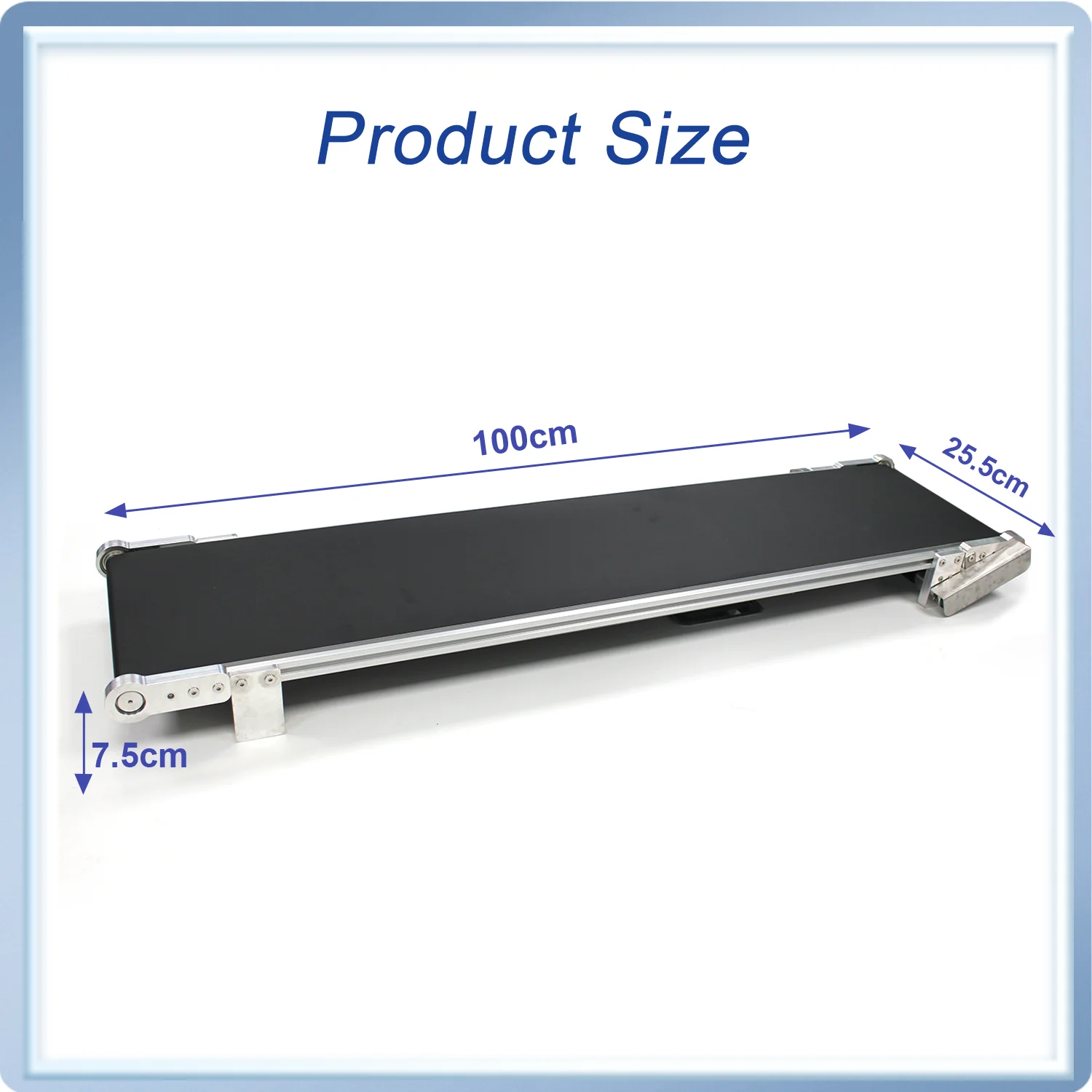 DCODE 100cm Wide Aluminum Alloy Conveyor Belt Adjustable Speed Electric Conveyor for Online Printer Assembly Line Conveyor Belt