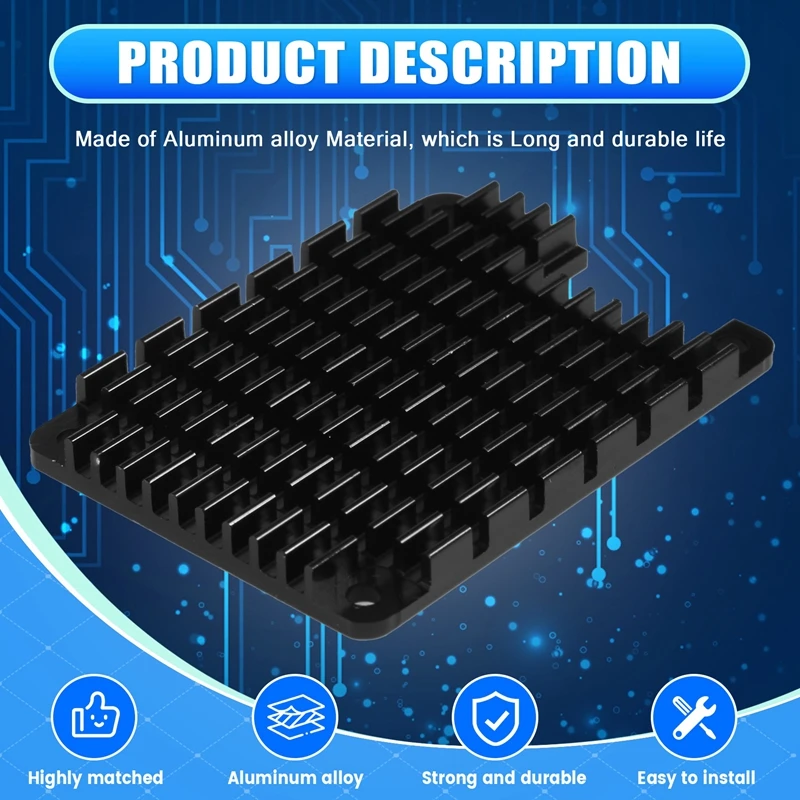 Heatsink Aluminium Radiator Cooling Fin For Raspberry Pi CM4 Compute Module 4 Heat Sink Cpu Heat Sink Combination