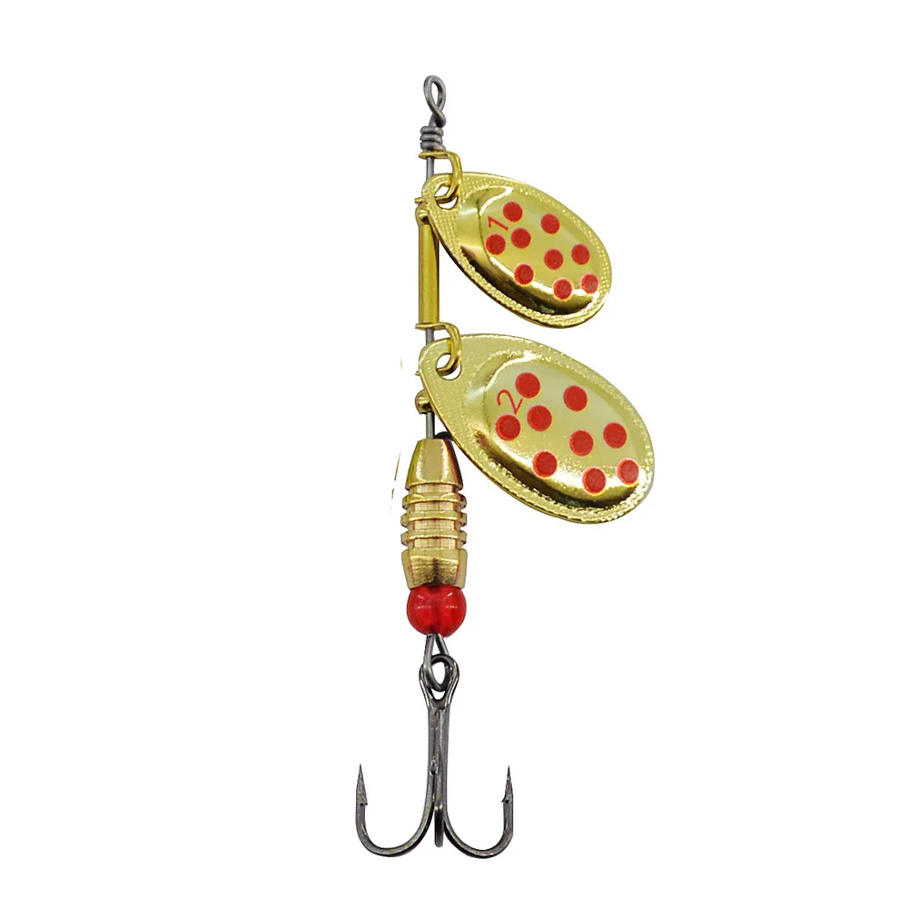 Angelköder 6g Spinnerbait Metall-Jig Künstliche Köder Compound-Köder Doppelrotationslöffel zum Fangen von Forellen und Barsch 1 Stück SALE – Detail 6