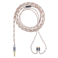 PULA UC-01 OCC+SPC high-end Earphones upgrade balance cable single crystal copper silver plated 2PIN MMCX 4.4MM 3.5MM 2.5MM