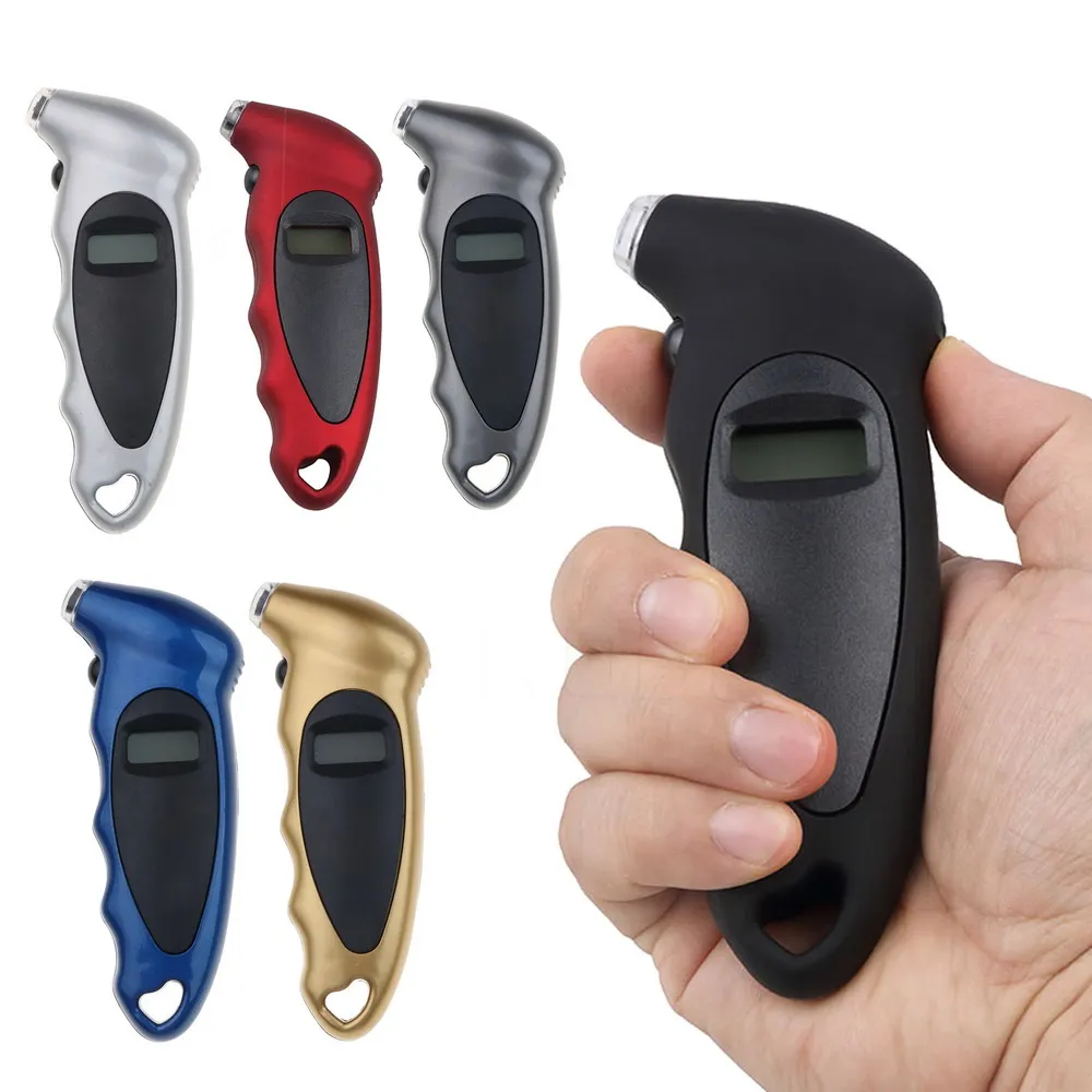 New Handheld Tire Pressure Gauge Backlight High-precision Digital Monitoring Car Tyre Air Meter LCD Display Manometer Barometers