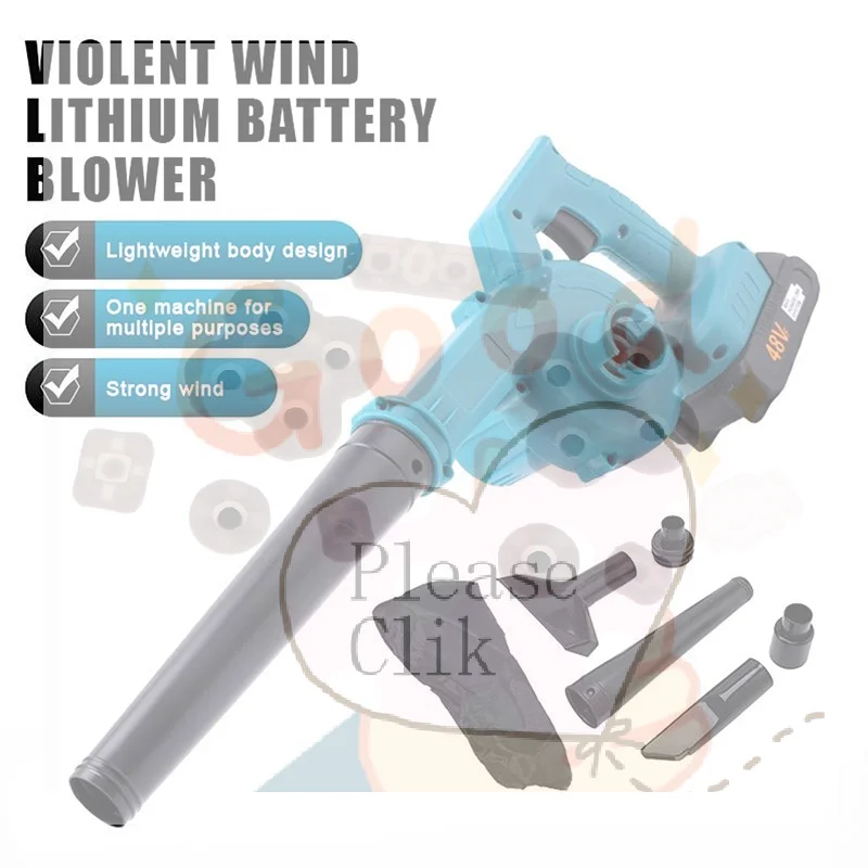 【HG】Cordless 2 In 1 Air Blower & Vacuum Cleaner With Lithium Battery Leaf & Dust Collector For Car Computer Garden Cleaning