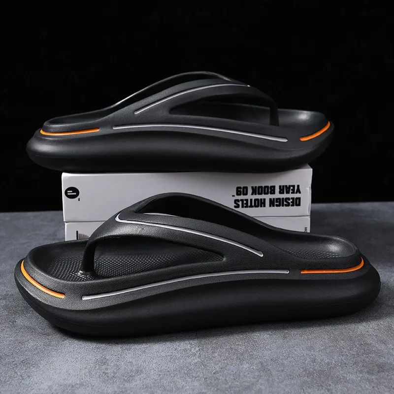 

2025 New Flip Flops Men Cloud Slippers EVA Summer Shoes Memory Foam Pillow Slides Orthopedic Clip Toe Arch Support Beach Sandals
