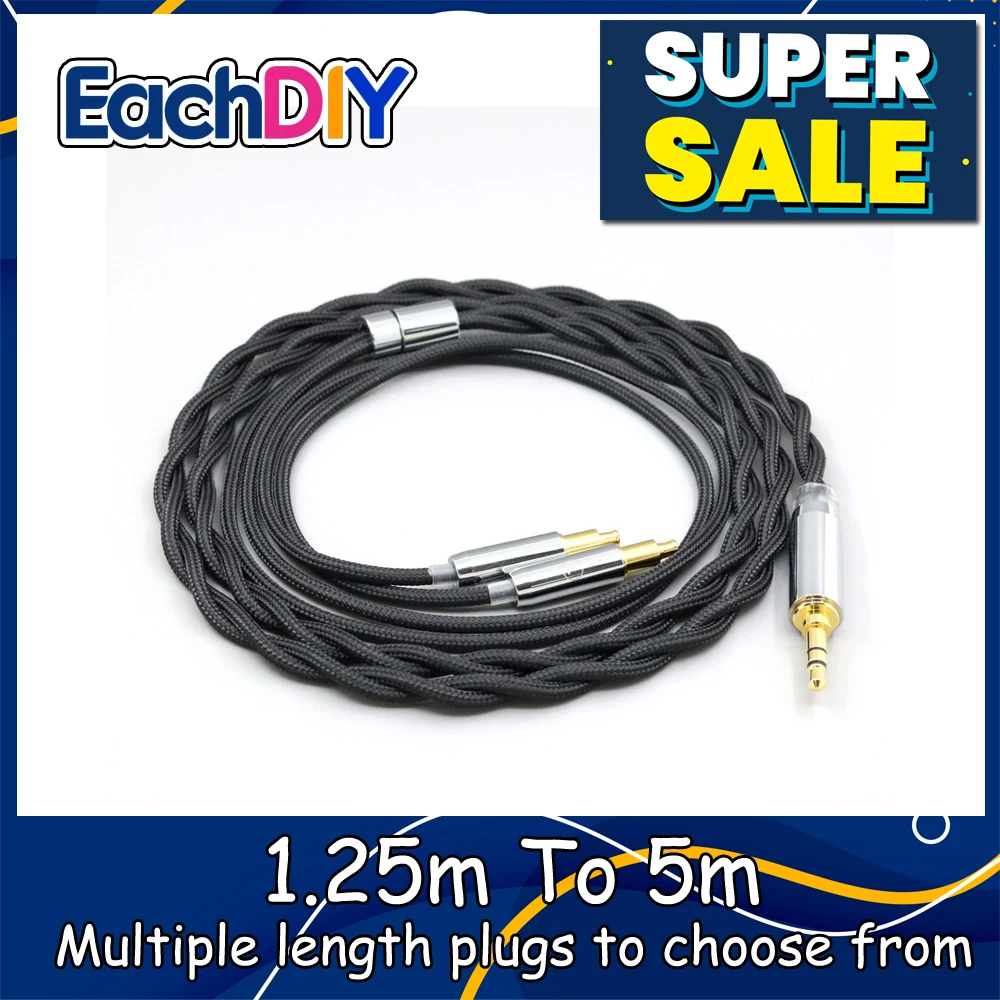 

Nylon 99% Pure Silver Palladium Graphene Gold Shield Cable For Audio Technica ATH-L5000 ATH-AWKT f ATH-AWAS LN008304