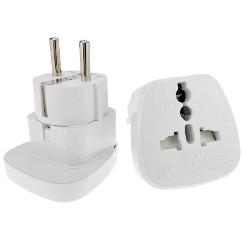 EU German Conversion Plug Germany Indonesia Travel Adapter Type F Universal US UK AU Socket to KR France Germany 4.8mm Converter