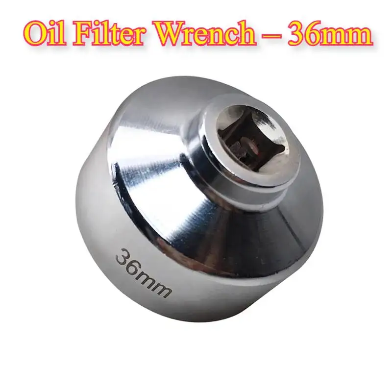 

36mm Oil Filter Wrench Kits 36mm Low Profile Socket Tool to Remove Cartridge Style Housing Canister Cap Parts