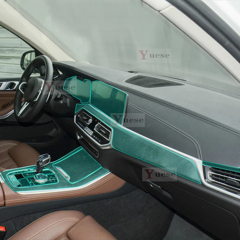 For BMW X5 G05 M 2019 2020 Accessories Interior Thin Film Transparent TPU Protective Film Anti-Scratch Sticker