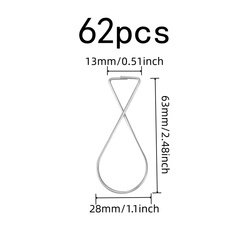 62 pcs Drop Ceiling Clips, Strong Load Capacity, suitable for Wedding Venue Decor, Easy Install No Tools