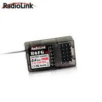 Radiolink R6FG 6 Channel Receiver 2.4G HV Servo RX with Gyro Long Range Control for RC Car Boat Transmitter RC4GS V2 / RC6GS V2