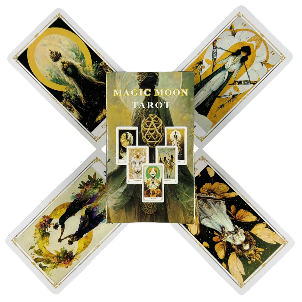 Magic Moon Tarot Cards A 78 Deck Oracle English Visions Divination Edition Borad Playing Games