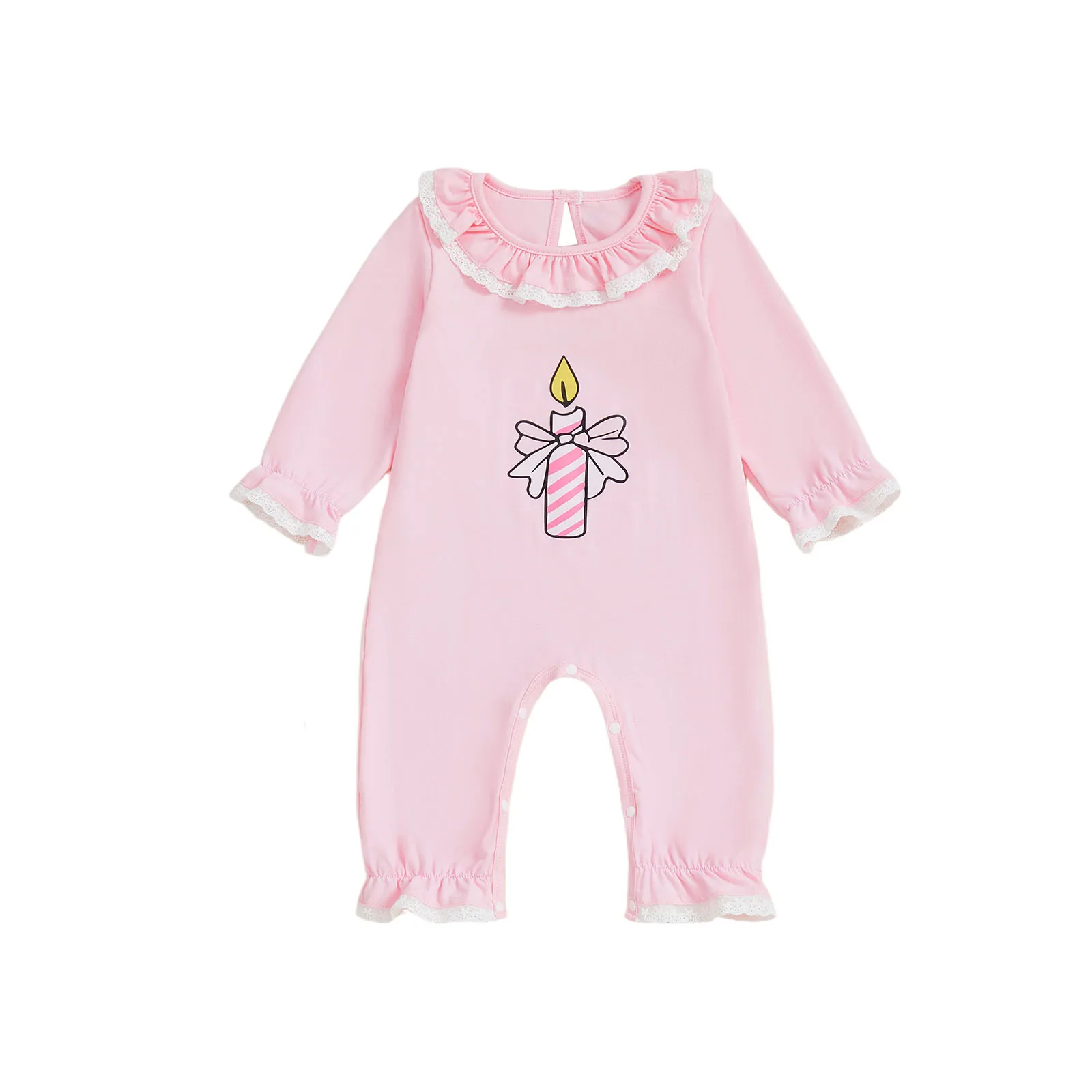 

Adorable Toddler Girls Pink Floral Print Sleeveless Romper with Bow Detail and Ruffled Hem for Summer Parties and Playdates