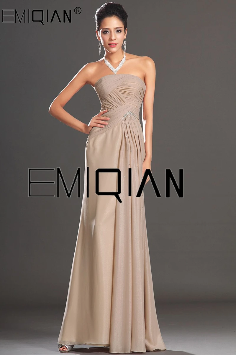 Strapless Slim A Line Evening Dress for Women's Formal Party