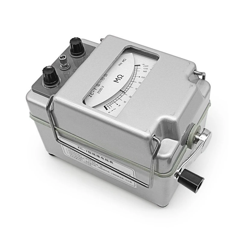 ZC-7 Insulation Resistance Tester Megohmmeter 500V2500V5000V Aluminum Shell Shaker