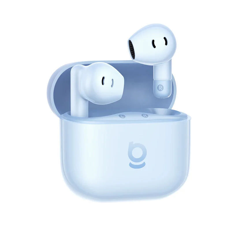Baseus Bass BS2 Lite Echte draadloze oordopjes Bluetooth 6.0 Semi-in-ear oortelefoon 2-microfoon AI ENC 40H Speeltijd IP55 SuperBass Oordopjes