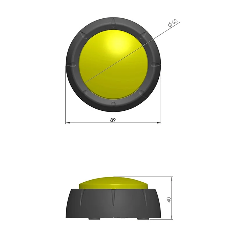 ODIES-Squeeze Sound Button Muziekdoos Opneembare spraakopname Geluidsknop Feestartikelen Beantwoordknoppen Tool