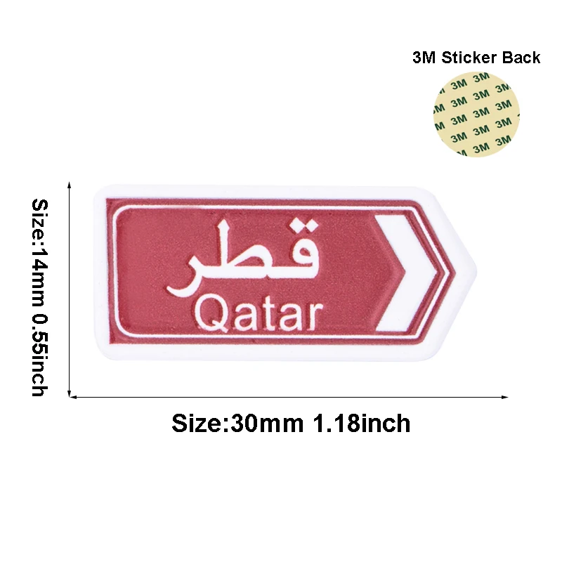 Qatar Mobile Phone 3M Sticker Badge Metal Pin Broooches Pins