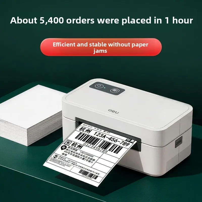 Deli GE430W Express Printer E-commerce Special Electronic Surface Single Machine Bluetooth Thermal Label Self-adhesive
