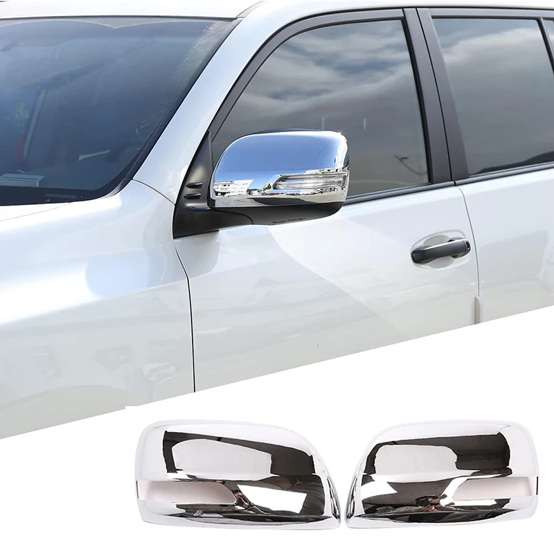 

For Toyota Land Cruiser Prado FJ150 150 2010-2019 ABS Car Side Rearview Mirror Cap Cover Molding Trim Sticker Accessories