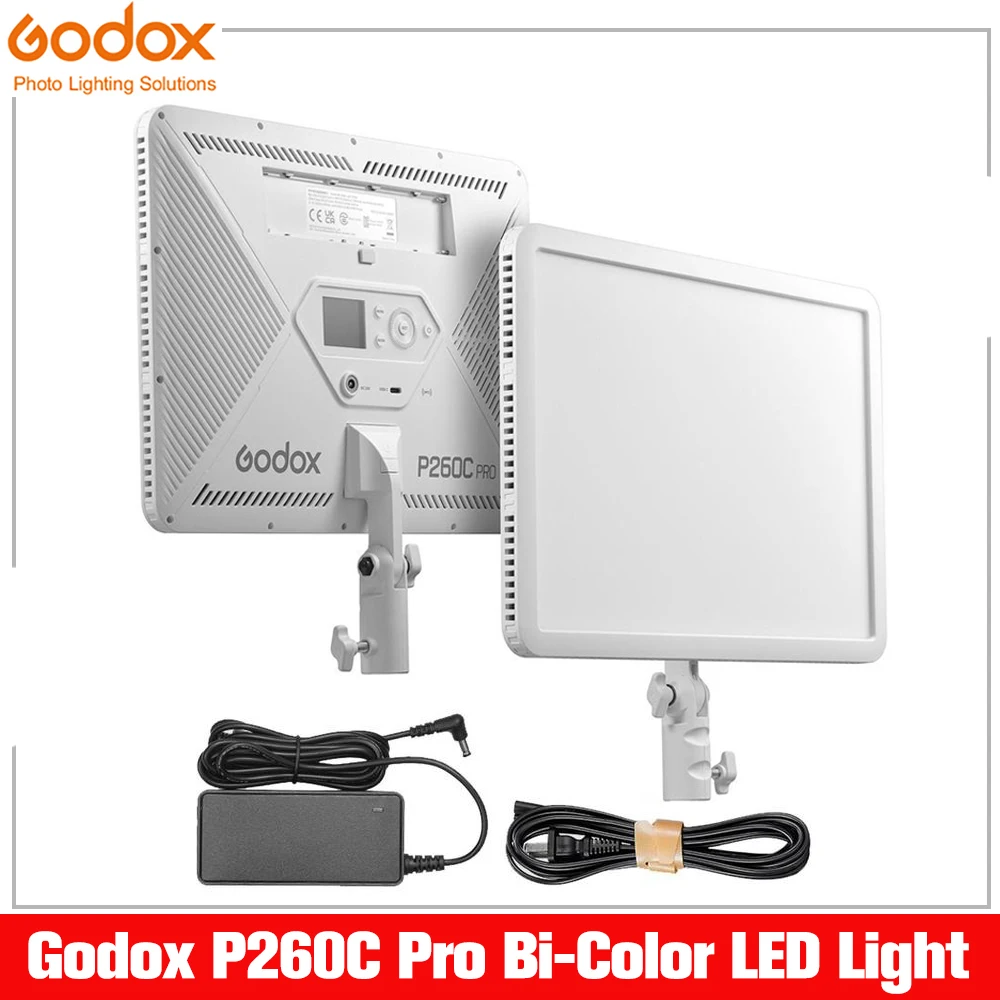 

GODOX P260C PRO 2800-6500K Bi-Color СВЕТОДИОДНЫЙ панель с регулируемой яркостью для студийной видеосъемки