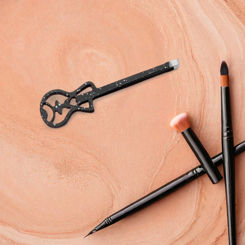 Pincettes d'extension de cils en acier inoxydable, 2 pièces, pointe inclinée, outil applicateur pour faux cils, façonnage des sourcils, poils du visage