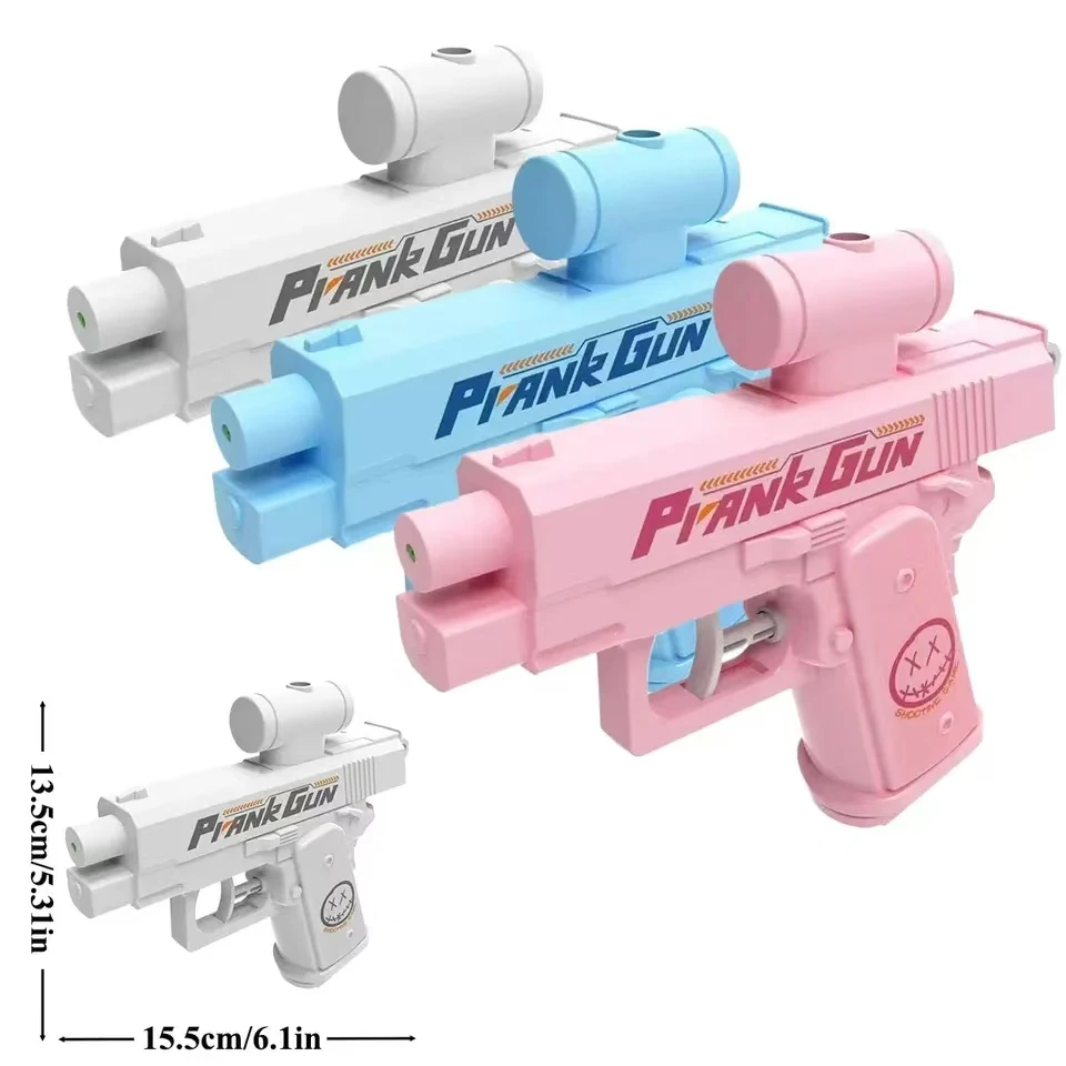 Nuova pistola ad acqua bidirezionale Scherzo Pistola ad acqua Giocattolo Antistress Piccola pistola Gioco Outdoor Indoor Interazione per bambini adulti Shoot Regalo